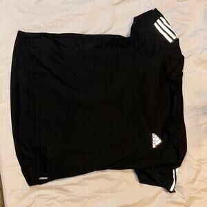 Adidas Black and White Men's Tee - size large